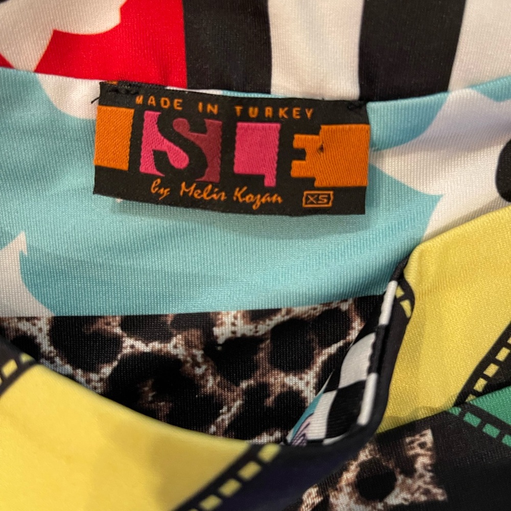 Isle Vibrant Patchwork Midi Dress - image 2